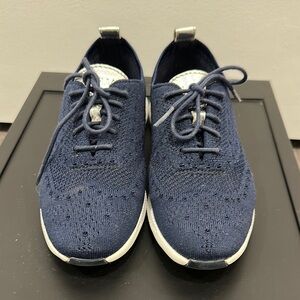 Cole Han Navy Knit Sneakers Sz 5